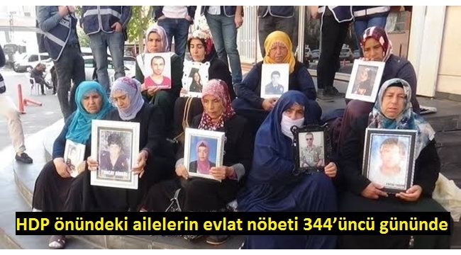 HDP önündeki ailelerin evlat nöbeti 344'üncü gününde.