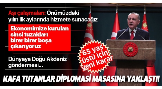 Başkan Erdoğan kritik toplantı sonrası ulusa seslendi! "Üretim aşamasında olduğumuz aşıyı 2021'in ilk aylarında milletimize sunacağız".