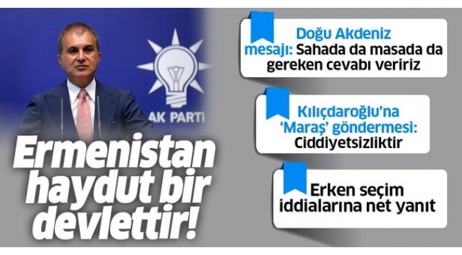 Son dakika: AK Parti Sözcüsü Ömer Çelik'ten MYK sonrası flaş açıklamalar.