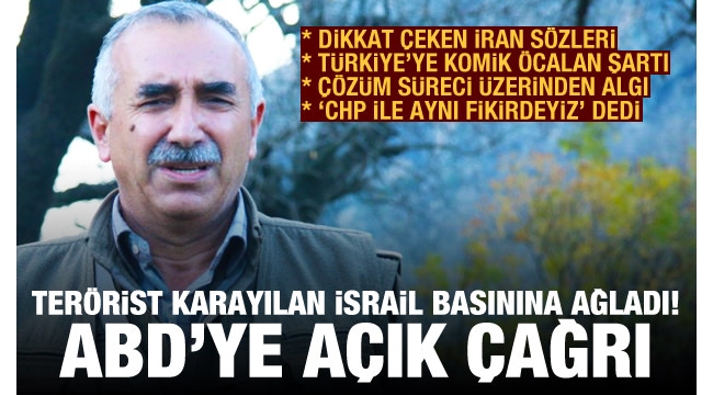 Teröritbaşı Cemil Bayık Fransız gazetesine yazdı! Türkiye'yi hedef aldı.