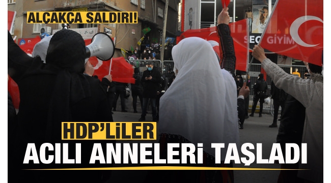 Bunlarda yüz yok! Şırnak'ta HDP'liler PKK'ya tepki için eylem yapan terör mağduru anneleri taşladı!