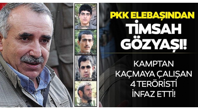 Son dakika: PKK elebaşı Murat Karayılan'dan iğrenç iftira! Kamptan kaçmaya çalışan 4 teröristi....