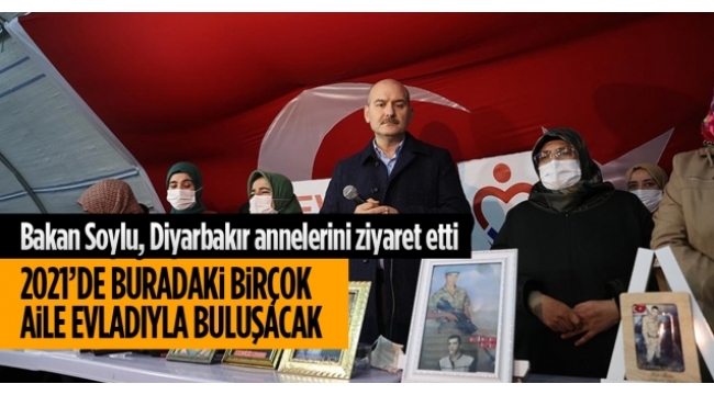 İçişleri Bakanı Süleyman Soylu'dan HDP'ye karşı evlat nöbetindeki ailelere ziyaret: Size hakaret edenin hakkından gelmeyen namerttir