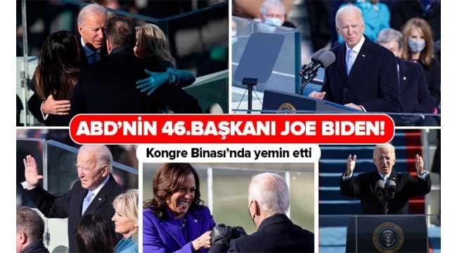 Son dakika: Joe Biden yemin ederek 46. ABD Başkanı oldu! Dakika dakika ABD'den detaylar....