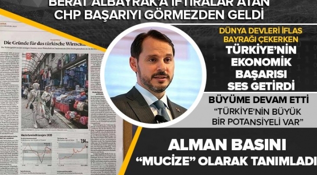 Alman Handelsblatt gazetesinden çarpıcı analiz: Türkiye pandemide küresel daralmaya rağmen ekonomide mucizeyi başardı! 