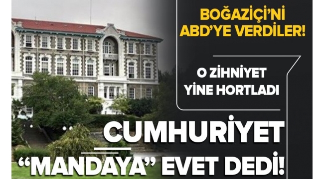 Cumhuriyet Gazetesi Boğaziçi Üniversitesi'ne ABD'nin el koymasına evet dedi! Mandacı zihniyet yine hortladı 