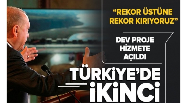 Son dakika: Başkan Erdoğan: Türkiye'nin büyümesini istemeyenler mega projelerin durdurulmasını istiyor 