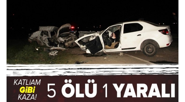 Şanlıurfa'da katliam gibi kaza: 5 ölü 1 yaralı 