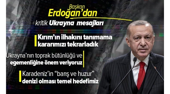 Son dakika: Başkan Erdoğan'dan Donbass krizi ile ilgili açıklama: Gerilimin artmasını arzu etmiyoruz 
