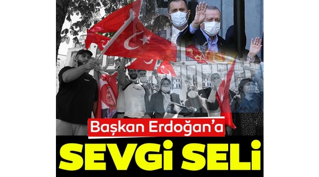 Başkan Recep Tayyip Erdoğan NATO Zirvesi için Brüksel'de! Vatandaşlardan Sevgi seli