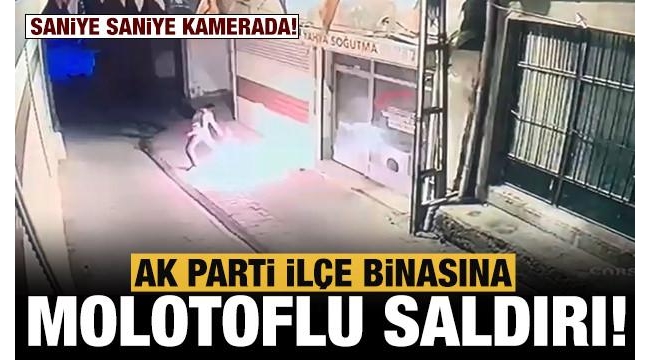 Diyarbakır'da AK Parti İlçe Başkanlığına molotofla saldırdılar! Peş peşe tepkiler geldi.. 