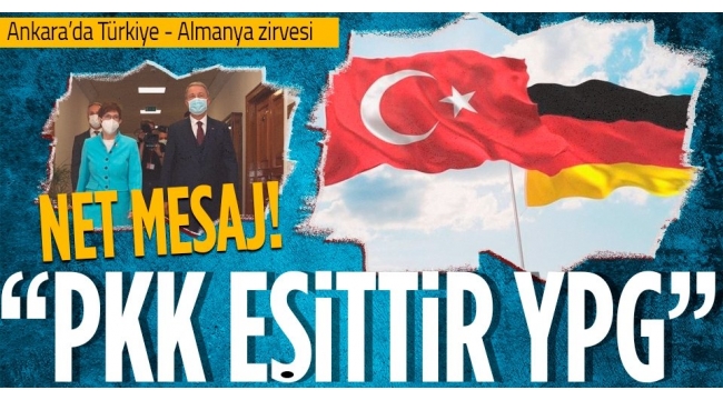 Milli Savunma Bakanı Hulusi Akar, Alman mevkidaşının yüzüne karşı söyledi: PKK eşittir YPG! 