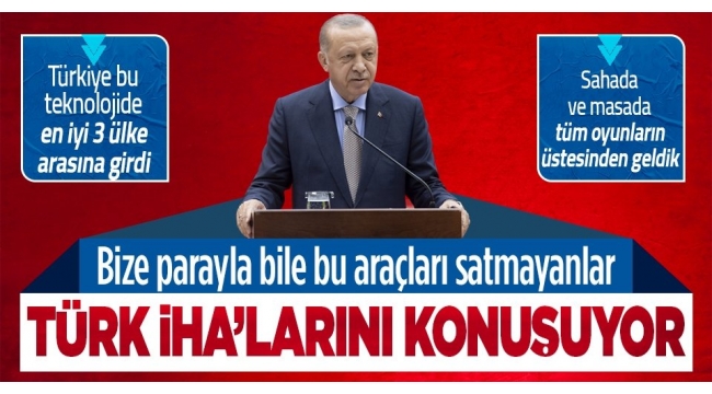Son Dakika Haberleri: Tarihi anlar! Başkan Erdoğan Akıncı TİHA teslim töreninde ilk imzayı attı 