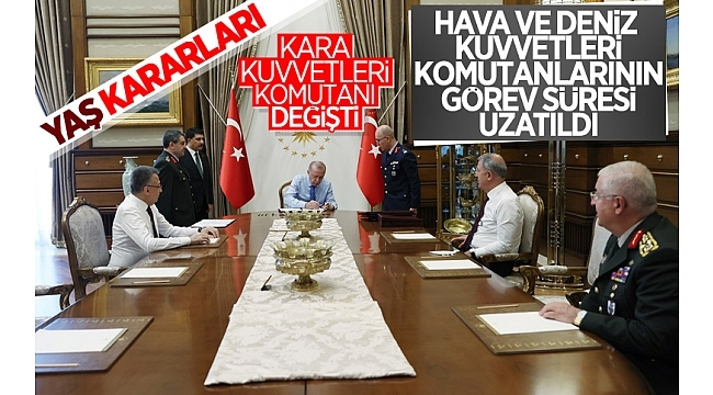 Yüksek Askeri Şura toplantısı sona erdi! İşte Başkan Erdoğan'ın onayladığı YAŞ kararları 