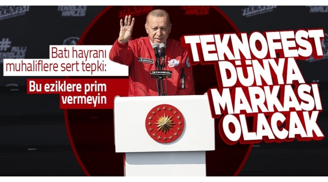 Başkan Erdoğan'dan TEKNOFEST'te gençlere mesaj! "2053 ve 2071 Türkiye'sinin mimarları olacaklar" 