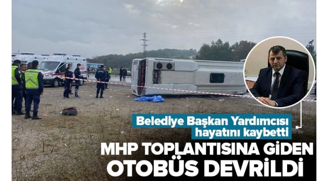 Bartın'da MHP toplantısına giden otobüs kaza yaptı! Bartın Belediye Başkancısı Ahmet Kömeç hayatını kaybetti. 