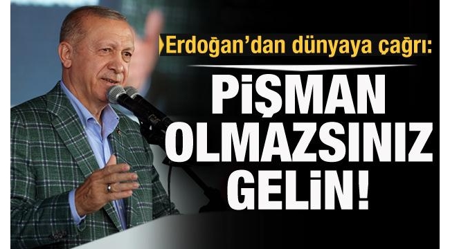 Son dakika: Başkan Erdoğan Adana'da: Türkiye'ye yatırım çağrısı! Dev projeler açıldı 