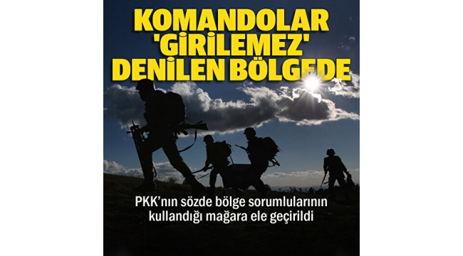 Son dakika: Irak'ın kuzeyinde PKK inlerine girildi! Türk komandosu "girilemez" denilen yerde 