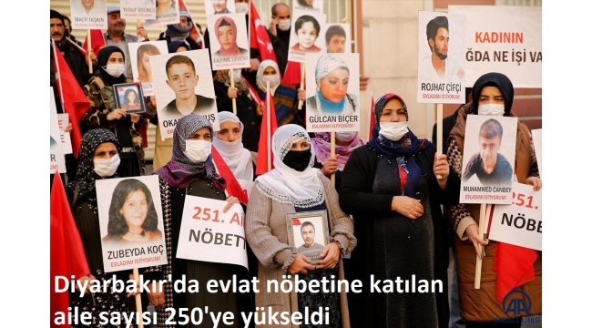 Diyarbakır'da evlat nöbetine katılan aile sayısı 250'ye yükseldi 