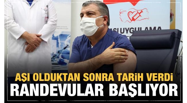 Son dakika: Bakan Koca Turkovac aşısı oldu! Başlama tarihi belli oldu...