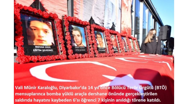 Diyarbakır'da '3 Ocak Eğitim Şehitleri' anıldı 