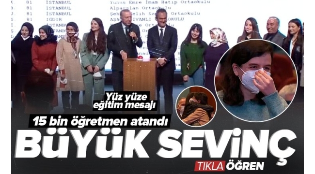 Son dakika: 15 bin sözleşmeli öğretmen ataması! Başkan Erdoğan'dan önemli açıklamalar 