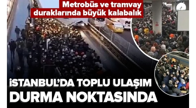 Yoğun kar İstanbul'u teslim aldı: Yollar kilit, metro ve metrobüste insan seli 