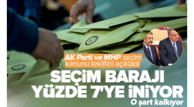 Son dakika: Seçim Kanunu'nda değişiklik teklifi! AK Parti ve MHP'den önemli açıklamalar 