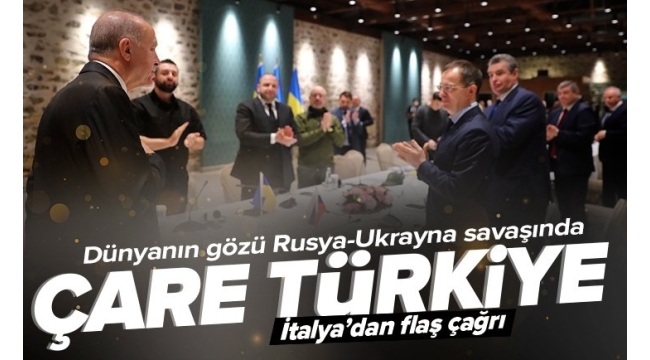 İtalya'dan Rusya-Ukrayna savaşı için flaş çağrı! Çare Türkiye 