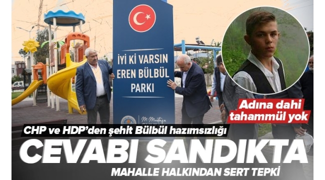 Mersin'de CHP ve HDP'ye şehit Eren Bülbül tepkisi: Cevabı sandıkta 