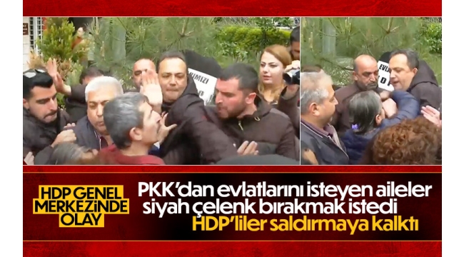 Son dakika: Acılı ailelerden HDP'ye siyah çelenk! HDP'li vekil ve aileler arasında gerginlik 