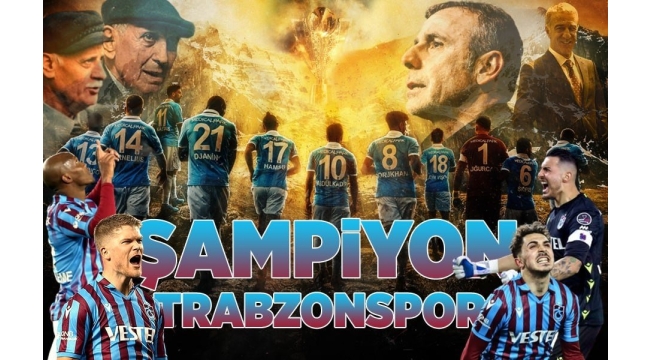 Trabzonspor, kendi evinde Antalyaspor ile 2-2 berabere kalarak Süper Lig'de 2021-22 sezonunun şampiyonu oldu. 