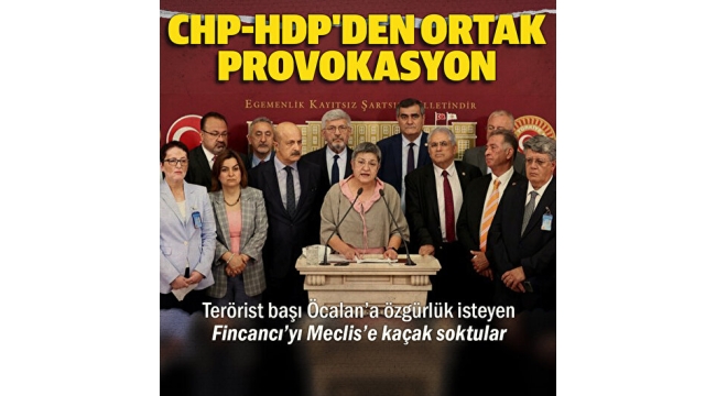 HDP ve CHP'li vekillerden ortak provokasyon: Terörist başı Öcalan'a özgürlük isteyen Fincancı'yı Meclis'e kaçak soktular 