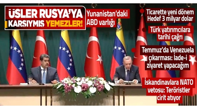 Maduro ile ortak basın toplantısı düzenleyen Erdoğan'dan net mesaj: NATO teröre çanak tutan bir örgüt değildir