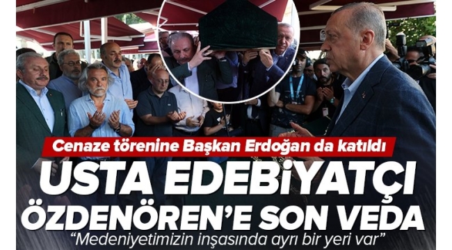 Cumhurbaşkanı Erdoğan, Rasim Özdenören'in cenaze törenine katıldı 