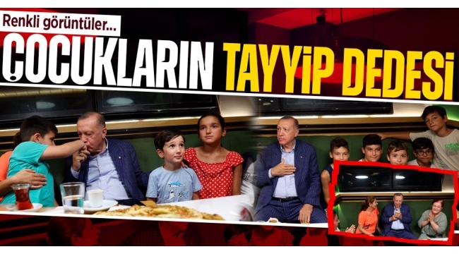 Başkan Erdoğan vatandaşlarla pastanede buluştu! Çocuklarla yakından ilgilendi... İşte o samimi kareler 