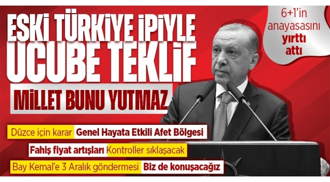Başkan Erdoğan'dan AK Parti Genişletilmiş İl Başkanları Toplantısı'nda önemli açıklamalar! 6'lı masanın Anayasa önerisine sert tepki 