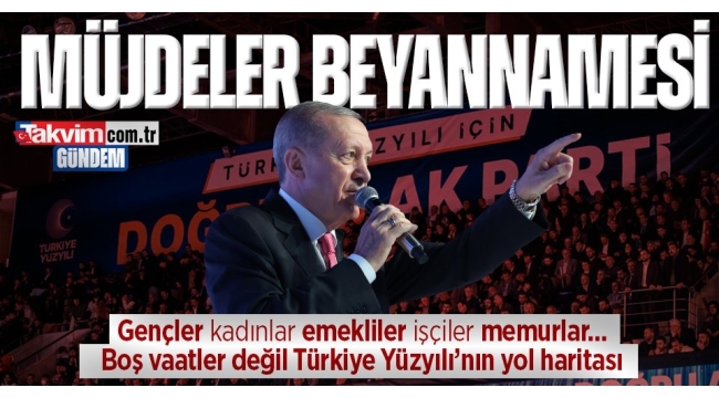 AK Parti startı "Doğru zaman doğru adam" sloganıyla verdi! Başkan Erdoğan seçim beyannamesini açıkladı. 