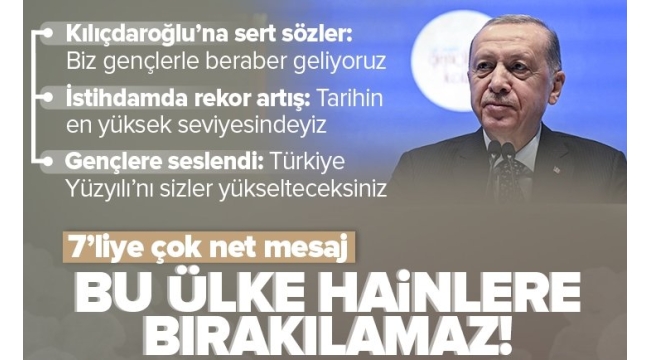 Başkan Erdoğan'dan Kılıçdaroğlu ve Kandil'deki dostlarına net mesaj: Bu ülke terör devleti olmayacak 