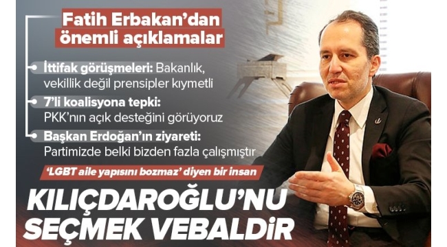 Yeniden Refah Partisi Genel Başkanı Fatih Erbakan: PKK'dan açık destek alan Kemal Kılıçdaroğlu'nu nasıl cumhurbaşkanı yaparsınız 