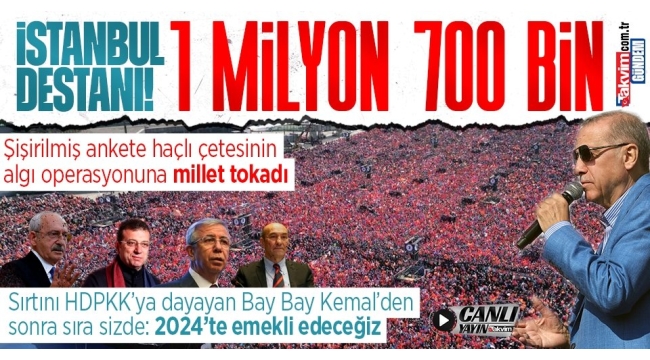 İstanbul'da dev AK Parti mitingi! Başkan Erdoğan meydanı dolduran kalabalığın sayısını açıkladı: 1 milyon 700 bin kişi katıldı 
