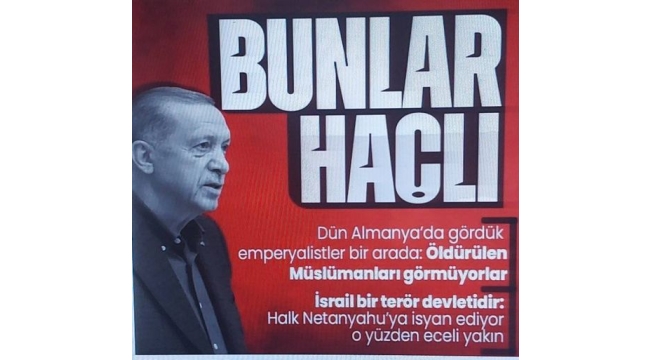 Cumhurbaşkanı Erdoğan: Batı ölen Müslümanları görmüyor