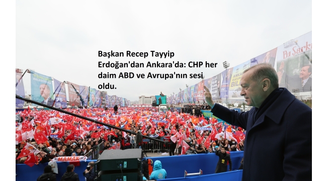 Başkan Erdoğan 'Büyük Ankara Mitingi'nde 200 bin kişiye hitap etti: CHP ile DEM arasında 'matruşka ittifakı' var