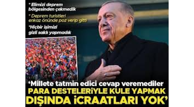 Başkan Erdoğan'dan AK Parti Kilis mitinginde önemli açıklamalar 
