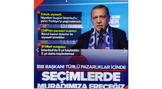 Başkan Erdoğan'dan önemli açıklamalar: İBB Başkanı türlü pazarlık peşinde 