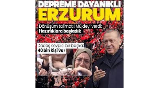 Başkan Erdoğan Erzurum'da 40 bin kişiye hitap etti: Terör uzantılarıyla el eleler 