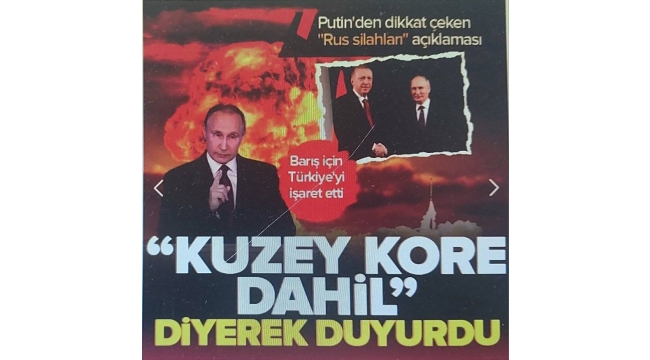 Vladimir Putin'den dikkat çeken 'Rus silahları' açıklaması: "Kuzey Kore dahil" diyerek duyurdu | Barış için Türkiye'yi işaret etti