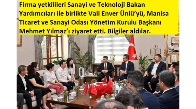 BYD tesislerini Manisa'da kuracak! Çinli yetkililer bölgeyi ziyaret etti