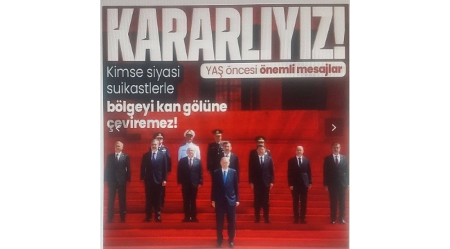 Cumhurbaşkanı Erdoğan ve YAŞ üyeleri Anıtkabir'de: Yayılmacı emeller karşısında önlemimizi alıyoruz