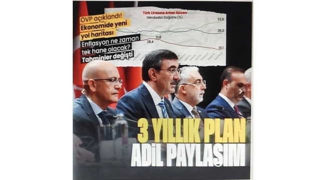 Ekonominin yeni rotası açıklandı... İşte yeni OVP: 3 yılın enflasyon beklentisi güncellendi 